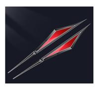 2 Stück Auto Emblem Aufkleber für Jeep Renegade BU 2015 2016 2017-2024, Karosserie Seiten 3D Abzeichen Badge Aufkleber Selbstklebend Styling Zubehör,D/Black~Red