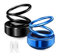 2 Stück Auto Enteiser, Scheibenenteiser Auto Elektrisch, Tragbare Auto Heizung, Solar Aufladbar Elektromagnetisches Enteisungsgerät, Molekulare Interferenz Mini Tragbarer Solar Heizung