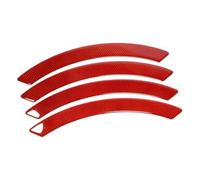 2 Stück Auto Rad-Augenbrauen-Streifen Für BMW 5 Series E60 M4 M5 E61 F07 F10 F11 F18,Universal Anti Kollision Radlauf Schutz Aufkleber,Schutzzubehör Für Automobile,C-Red