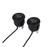 2 Stück Auto Sitzheizung Schalter, Universal Auto 12V 3 Polig Runde Sitzheizung Schalter für Sitze - Auto, Motorrad, RV, Boot, SUV, LKW