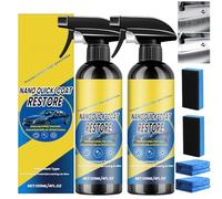 2 Stück Auto Spray Kratzer Entfernen, Nano Spray Quick Effect Coating Agent, 3 in 1 Kratzer Entferner Auto, Autopolitur Kratzer Entfernen für Glanz und Schutz, Polierspray Long-Lasting(120ml*2)