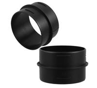 2 Stück Auto Standheizung Kunststoff Verlängerungsrohr 75mm Schwarz | 75mm Luftkanal und Standheizung, Sichere Verbindung, Einfache Nachrüstung, Wintertauglich