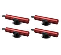2 Stück Automotive Gurtschneider Notfallhammer, 2 in 1 Federkörner mit Gurtschneider, Notfallhammer Auto mit Testglas, Sicherheitshammer Autoscheiben Hammer für Auto, Bus (Rot-4 Stück)