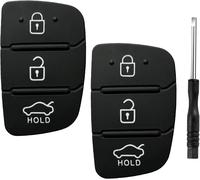 2 Stück Autoschlüssel Tastenfeld Gummi Kompatibel mit Hyundai i40 i30 i20 i10 i