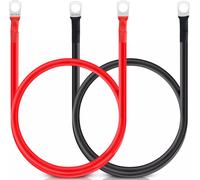 2 Stück Batteriekabel M8 50cm Batterie 12V Kabel 16mm2 Kupfer Überbrückung
