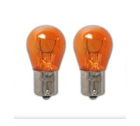 2 Stück Blinkerbirnen PY21W 12V 21W BA15s Orange Halogen für Auto Ersatzteil