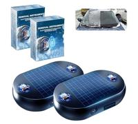 2 Stück Elektromagnetischer Auto-Enteiser, Elektromagnetisch Enteiser Auto Scheibenenteiser Auto, Elektromagnetisches Antifrost, Mikrowellen Molekular Enteisung Instrument