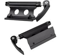 2 Stück Gabelhalterung Fahrrad, Aluminiumlegierung Fahrradgabelhalterung mit Schnellverschluss Stange, Fahrrad Vorderradgabel Fester Clip Gepäckträger für LKW und Anhänger (Schwarz)