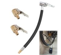 2 Stück Hochwertiges Ventilverlängerung Set Für Auto, Fahrrad, Motorrad - 20cm Reifenfüller Schlauch Mit 8mm Autoventil Hebelstecker Air Chuck Reifenfüllschlauch Autoventil Adapter Für Kompressor