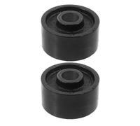 2 Stück Hydraulikheber Lenkrolle Ersatzteile, 65mm Stahl | Wagenheber Verlängerung, 17mm Innendurchmesser, Schwarz, Belastbar, für 2,5 Tonnen, Werkstatt
