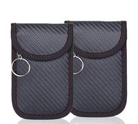 2 Stück Keyless Go Schutz Autoschlüssel,RFID Funkschlüssel Abschirmung Schlüsseltasche, Leder Autoschlüssel Box, Schlüsseltasche zum Diebstahlschutz