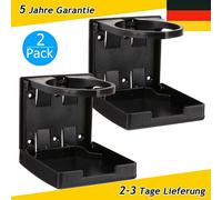 2 Stück KFZ Auto Getränkehalter Klappbar Becherhalter Flaschenhalter Universal