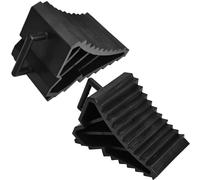 2 Stück Kunststoff Unterlegkeil mit Griff, Bremskeile Anhängerkeile bis 1.6t, Unterlegkeile Radkeil Bremskeil, Stütze Hemmschuhe für PKW, LKW, Anhänger, Wohnwagen, Wohnmobil, Reifen Stützpolster