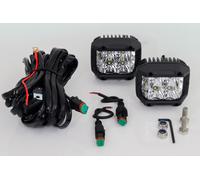 2 Stück LED Fernscheinwerfer 12 Volt 24V Überrollbügel Lampenbügel Light Bar