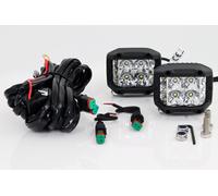 2 Stück LED Zusatzscheinwerfer für Frontbügel Frontschutzbügel Bullbar