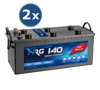2 Stück LKW Batterie 140AH Starterbatterie 12V 110Ah 120Ah 125Ah 135Ah 145Ah