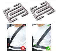 2 Stück Metall Auto Sicherheitsgurt Clip,sicherheitsgurt verlängerung clip Gurtschnalle Clip gurtverlängerung flugzeug Clip Sicherheitsgurt Einstell Clip Sicherheitsgurtversteller (Silber)