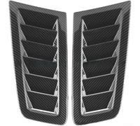 2 Stück Motorhauben Lüftungsöffnungen Für Ford Focus Für Rs MK2, Carbon Faser Optik Mattschwarz, Air Vent Für Deko Für Auto Tuning Styling