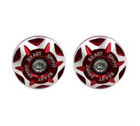 2 Stück Motorrad-Kennzeichenabdeckungsgehäuse, 6 mm Löcher, eloxierte Aluminiumlegierung, Befestigung für Motorradanhänger, Montagezubehör in Rot, Schwarz, Gold, Silber, Orange, Violett, Optionen (rot
