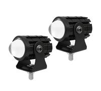 2 Stück Motorrad-LED-Spotlight mit Lenker-Schalter, Hoch-Low-Beam, Doppelgalben, wasserdicht für LKW, SUV, ATV, UTV, Traktor