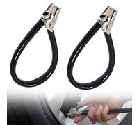 2 Stück Reifenfüllschlauch, 37cm Reifenfüller Schlauch, Auto Reifenfüller Ventilverlängerung Set, Universal Reifenfüller Schlauchadapter Air Ventil Anschluss Schläuche für Auto Motorrad Fahrrad