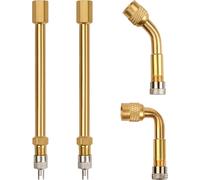 2 Stück Reifenventilverlängerungsadapter 100mm Ventilverlängerung Messing Valve