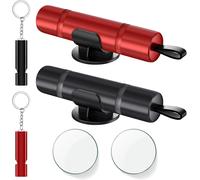 2 Stück Safe Pro X Auto - Gurtschneider Notfallhammer 2 in 1 Notfallhammer Auto