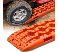 2 Stück Sandbleche Offroad, Nylon Traktionsmatten, Anfahrhilfe Recovery Board, Traktionsplatte Offroad, Tiefe Rillen & Antirutsch-Piksel, Für Bei Schnee Sand Schlamm, Für LKW & Geländewagen