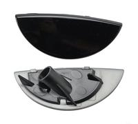 2 Stück Scheinwerfer-Waschanlagenabdeckung für BMW für Mini Cooper R50 R52 R53 2001-2006 ABS-Material, Ersatz für Scheinwerfer-Waschdüse, ausgestattete Autos (schwarz)