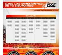 Isse ISSEC60074 Klassische Textil-Schneeketten T74