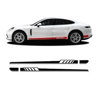 2 Stück Türseitenstreifen Rockaufkleber Vinyl-Aufkleber, für Porsche Cayenne 958 955 957 GTS Panamera 971 970 Taycan Zubehör