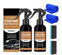 2 Stück Turbo Shine Nexa,3-in-1-Autolack-Schnellspray mit hohem Schutz,Autolack-Schnellwachs-Polierspray gegen Kratzer,Nexa Autokratzer-Entferner