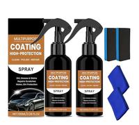 2 Stück Turbo Shine Nexa, 3-in-1-Autolack-Schnellspray mit hohem Schutz, Nano-Autokratzer-Schnellreparaturspray, Autolack-Schnellwachs-Polierspray gegen Kratzer
