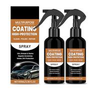 2 Stück Turbo Shine Nexa Spray, Quick Effect Car Coating Agent, 3-in-1 Auto Kratzer Entferner,Auto Politur,Shiny Car Stuff, Nexa Turbo Shine Nano Spray Schnellwachs für Lackoberfläche (100ml*2)