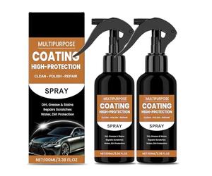 2 Stück Turbo Shine Nexa Spray, Quick Effect Car Coating Agent, 3-in-1 Auto Kratzer Entferner,Auto Politur,Shiny Car Stuff, Nexa Turbo Shine Nano Spray Schnellwachs für Lackoberfläche (100ml*2)
