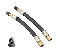 2 Stück Ventilverlängerung Autoventil Verlängerung,Reifenventilverlängerung 100mm,Ventil Verlängerung für Reifenventil-Adapter mit Ventilkappe,Flexible Tire Valve Extenders für Auto Scooter Fahrrad