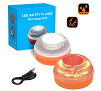 2 Stück Warnleuchte V16 Notlicht 360° Warndreieck LED Blinklicht Wasserdicht EU