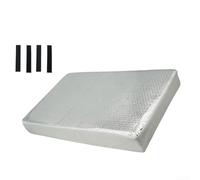 2 Stück Wohnmobil-Sonnenschutz, 55,9 x 35,6 cm, reflektierende Isolierung, Abdeckung für Wohnmobil-Anhänger, Belüftung, hitzebeständig, wasserdichte Aluminiumfolie