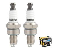 2 Stück Zündkerze Rasenmäher CMR6H - Ersatz Zündkerzen für Rasenmäher & Motorsensen - Universelle Zündkerzen Ersatzteile - Passend für Gartengeräte - Langlebige Spark Plugs