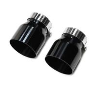 2 Stücke Auspuffblende Für BMW F22 F23 M235i M240i Für F20 F21 M135i M140i F30 F31 ID60mm Schalldämpfer Dekorationsartikel(Black)