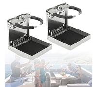 2 Stücke Auto Becherhalter Dosenhalter Klappbar Flaschenhalter aus Edelstahl Universal Getränkehalter für Marine Yacht Truck RV Auto Anhänger Hardware