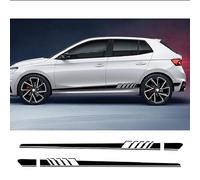 2 STÜCKE Autoaufkleber, für Skoda 2 3 A7 A5 VRS Fabia 3 Rapid Superb 3 Kodiaq Scala Karoq Kamiq Tuning-Zubehör Vinyl-Aufkleber