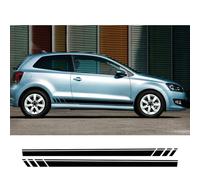 2 STÜCKE Autoseitenaufkleber, Für V=W, Für Polo 6R 6C 9N2 9J GTI Automodifikation PVC-Aufkleber im Rennstil Auto-Tuning-Zubehör