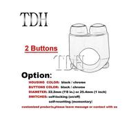 (2 Tasten angepasst) Motorrad 22 mm 25 mm Lenkerschalter Blinker Licht Hupe Handsteuerung 2/3 Tasten