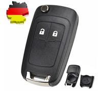 2 Tasten Auto Ersatz Klappschlüssel Gehäuse für Opel Astra J Corsa E Zafira C DE