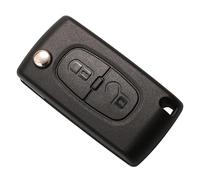 2-Tasten Auto Schlüsselgehäuse für CE0536, RISVOWO Funkschlüssel Schlüssel, Autoschlüssel Hülle Kompatibel mit Cit-Roen C2 C3 C4 C5 C6 C8 Peugeot 207 307 308 407 408 3008 5008 Ersatz-Klapp-Schlüssel