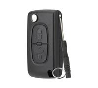 2 Tasten Autoschlüssel Gehäuse Klappschlüssel-Etui für Peugeot 206 207 306 307 308 407 607 806 Citroen C2 C3 Klappschlüssel-Etui VA2 Klingen Mit Schraubendreher und Schlüsselring（ CE0523）