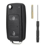 2 Tasten Autoschlüsselgehäuse für Vw Transporter Ersatzschlüssel | für Vw T5 T6 Polo Golf MK6 Amarok Tiguan Passat Seat Skoda Schlüssel