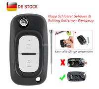 2 Tasten Ersatz Schlüssel Gehäuse für Renault Clio Modus Twingo Mercedes Citan