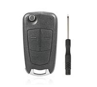 2 Tasten Fernbedienung Klapp Schlüsselgehäuse Kompatibel für Opel Corsa D Astra Vectra Zafira Astra H Signum Omega Tigra (Keine Batterien)